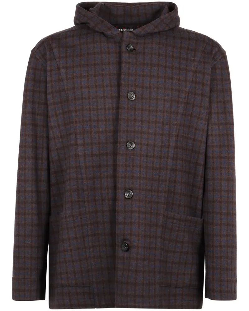 Kiton Luca Hemd - Braun Braun