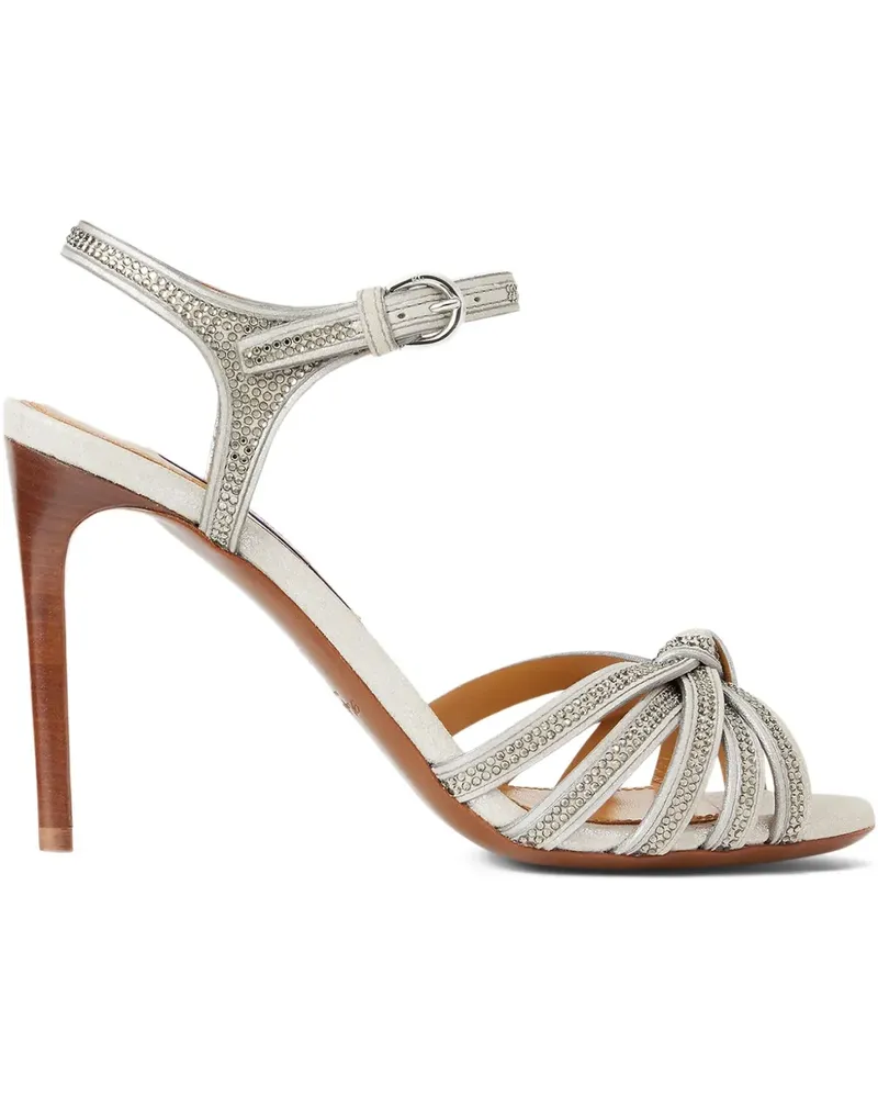 Ralph Lauren Verzierte Sandalen mit Knoten 95mm - Grau Grau