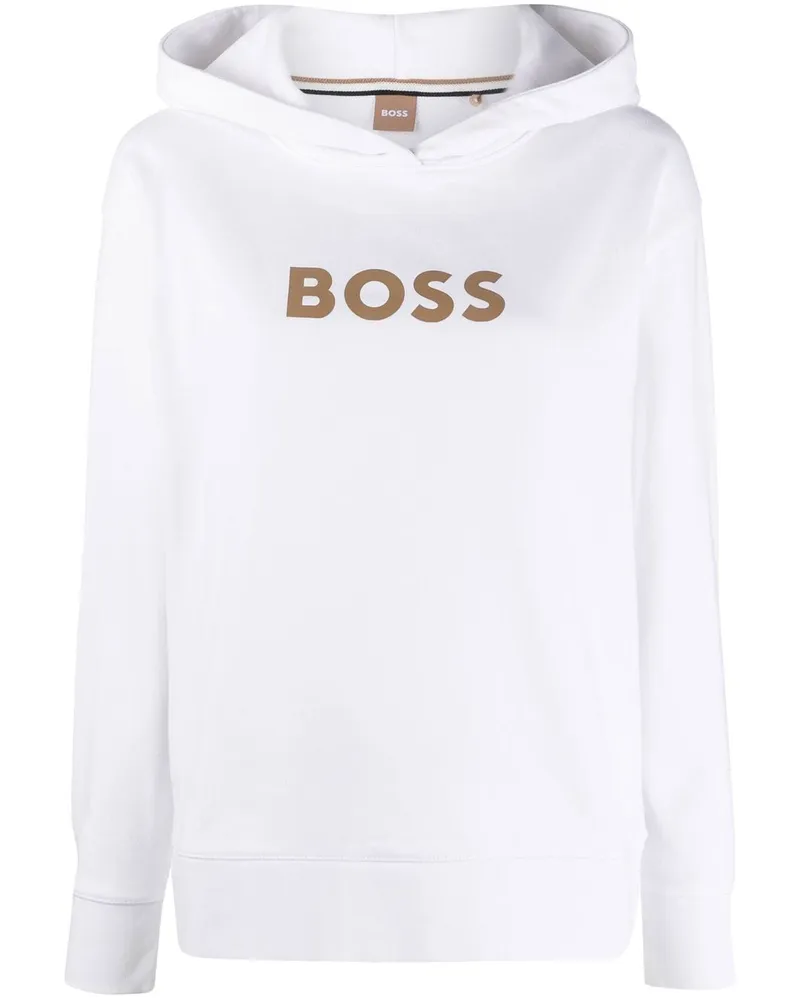 HUGO BOSS Hoodie mit Logo - Weiß Weiß