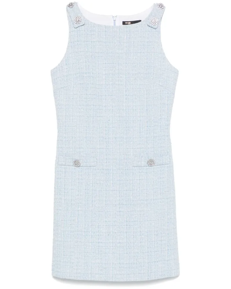 Maje Minikleid aus Tweed - Blau Blau