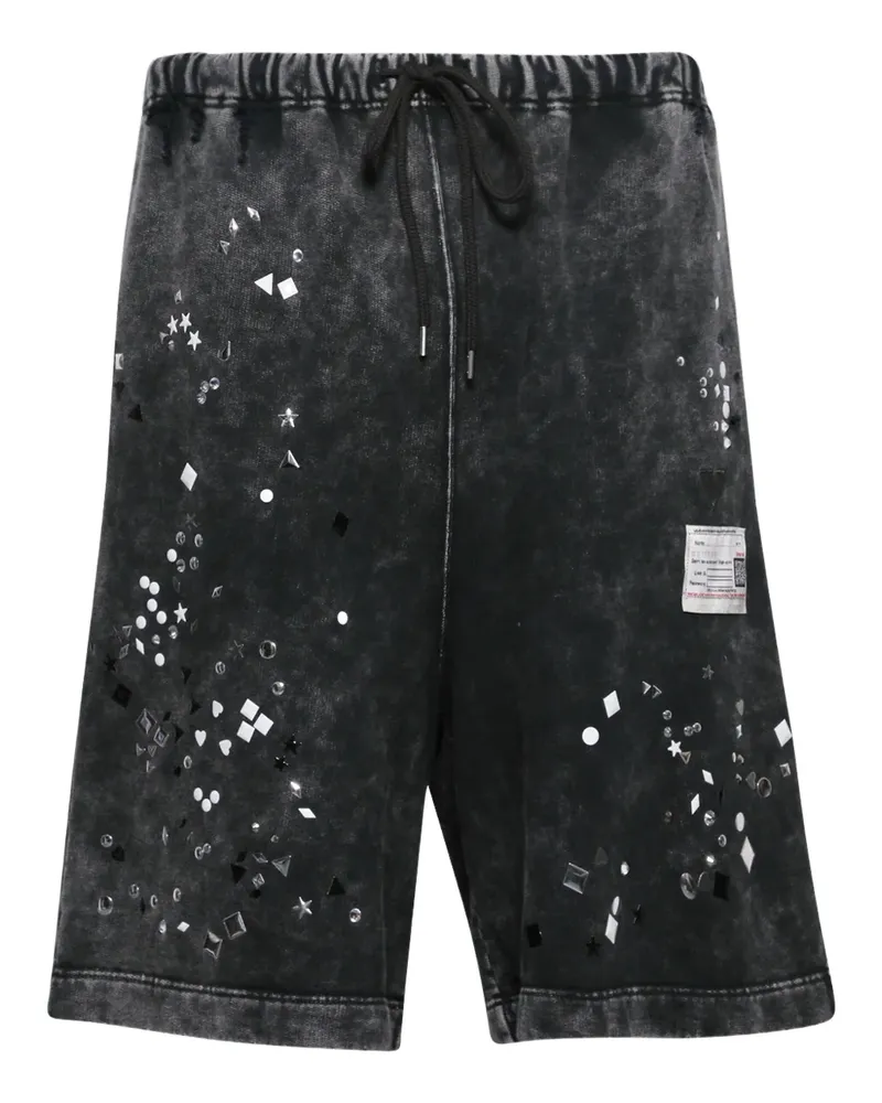MIHARAYASUHIRO Verzierte Shorts - Schwarz Schwarz