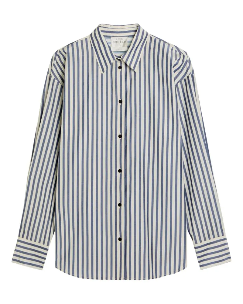forte_forte striped shirt - Weiß Weiß