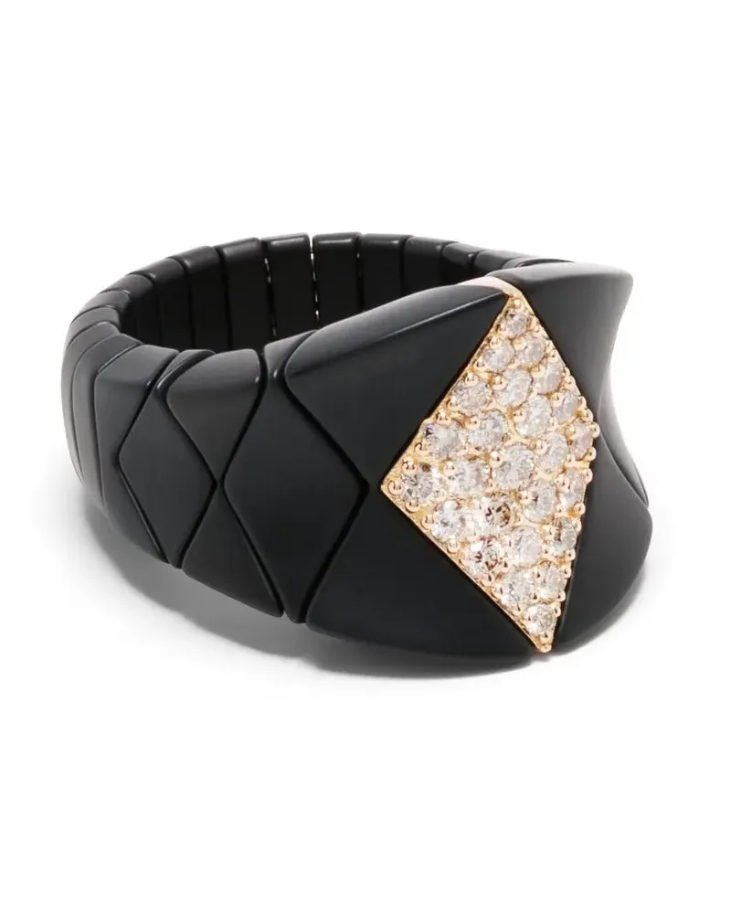 Roberto Demeglio 18kt Diva Rotgoldring mit Diamanten - Rosa Rosa