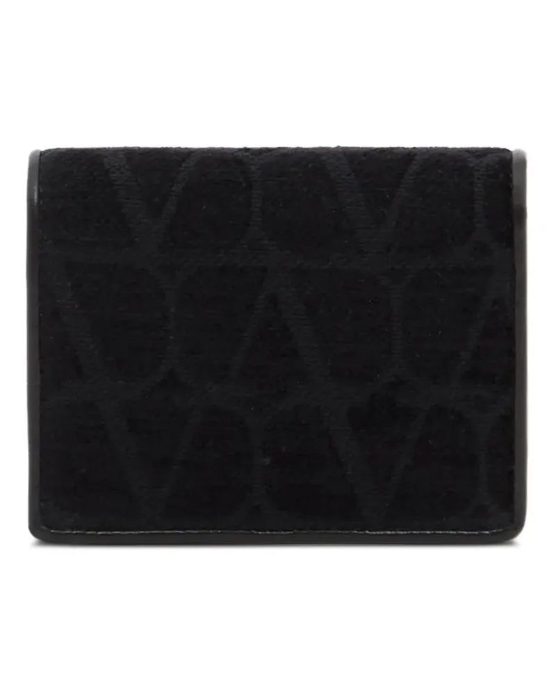 Valentino Garavani Kleines Toile Iconographe Portemonnaie - Schwarz Schwarz