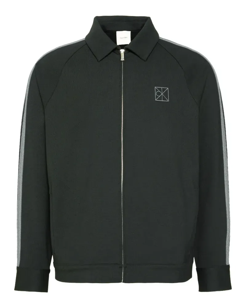 Calvin Klein Milano side-stripe logo-patch jacket - Grün Grün