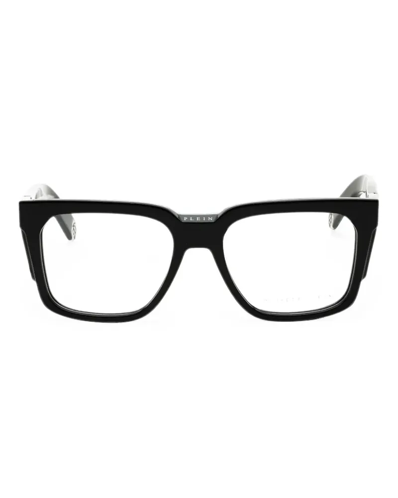 Philipp Plein Brille mit eckigem Gestell - Schwarz Schwarz