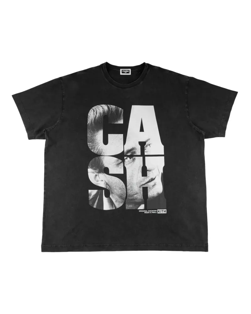 KITH x Johnny Cash Rock N Roll T-shirt - Schwarz Schwarz