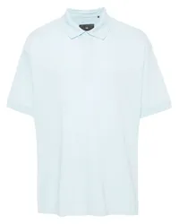 Y-3 Poloshirt mit gummiertem Logo Blau