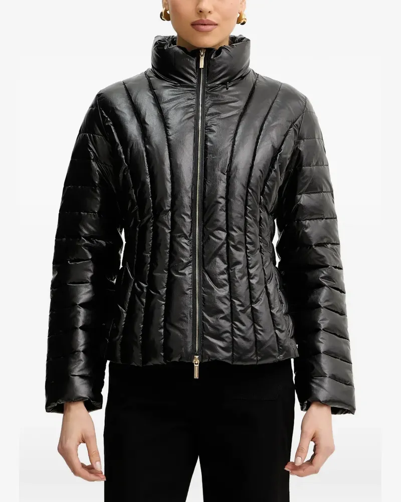 Armani Exchange funnel-neck quilted jacket - Schwarz Schwarz