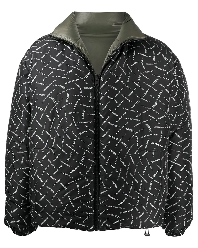 Marcelo Burlon | County of Milan Gefütterte Jacke mit "County"-Print Schwarz