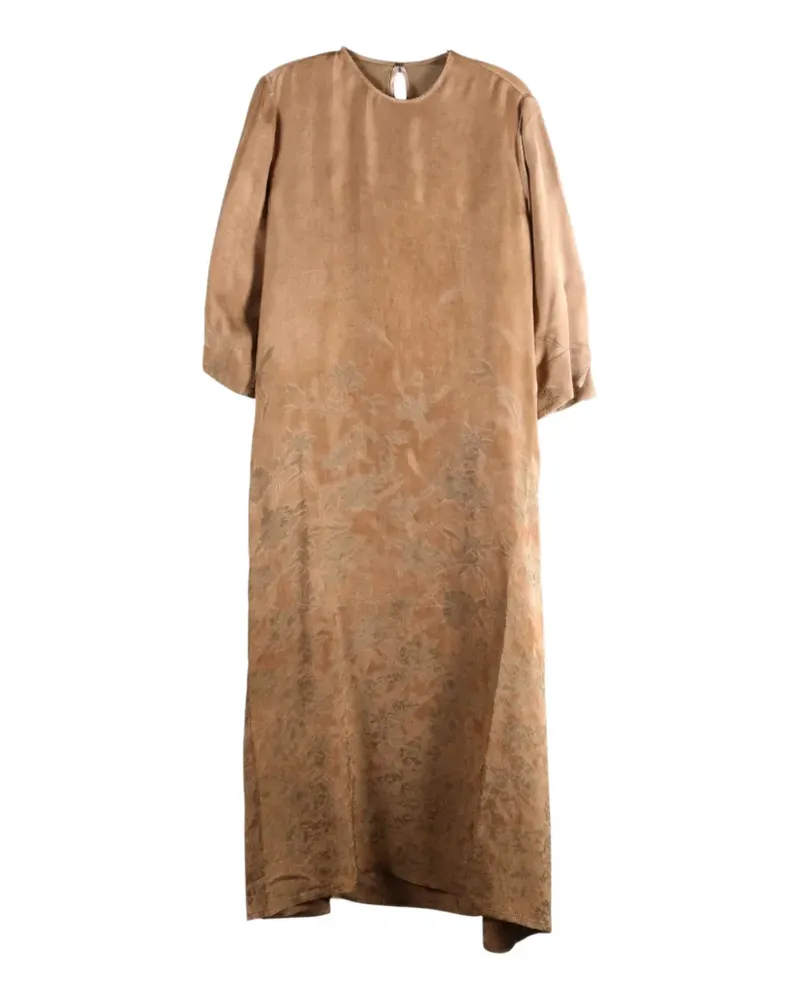 Uma Wang floral-jacquard midi dress - Braun Braun
