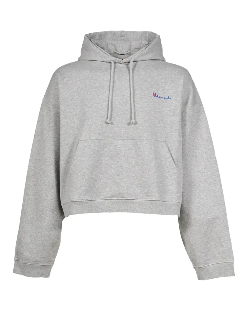 VETEMENTS Hoodie mit Logo-Stickerei - Grau Grau