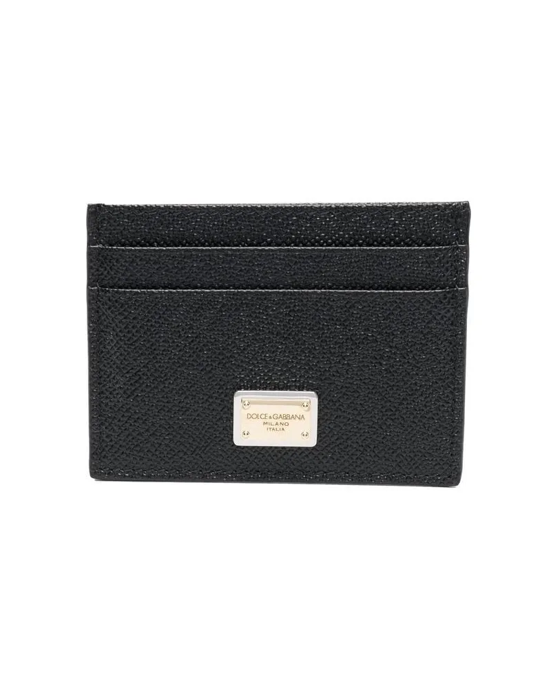 Dolce & Gabbana Kartenetui aus Kalbsleder - Schwarz Schwarz