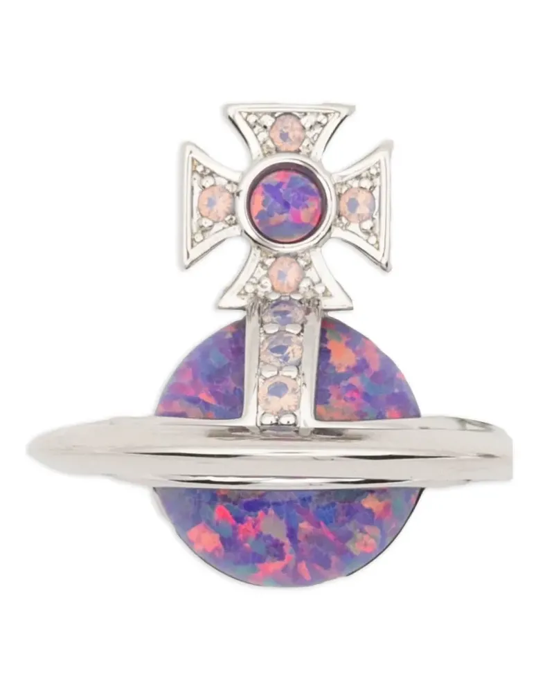 Vivienne Westwood Franca Orb stud earrings - Silber Silber