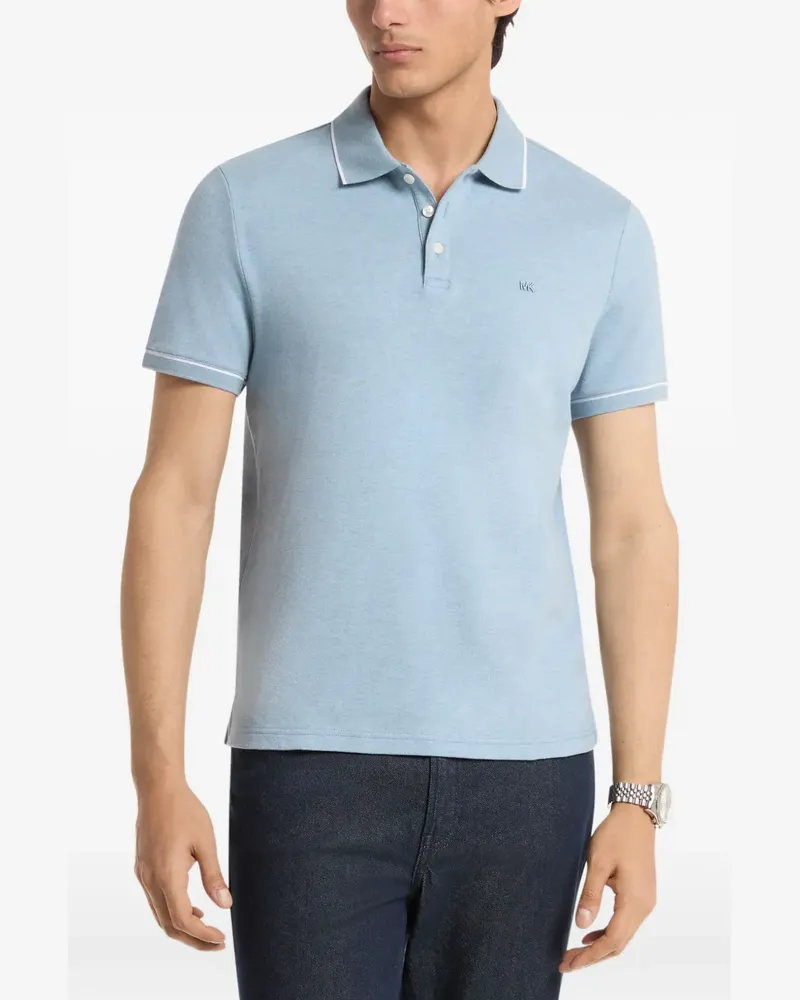 Michael Kors piped polo shirt - Blau Blau