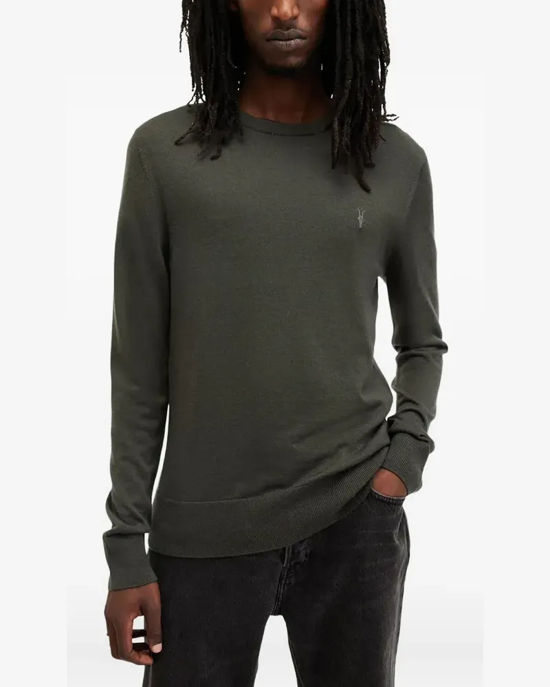 AllSaints Bestickter Pullover - Grün Grün