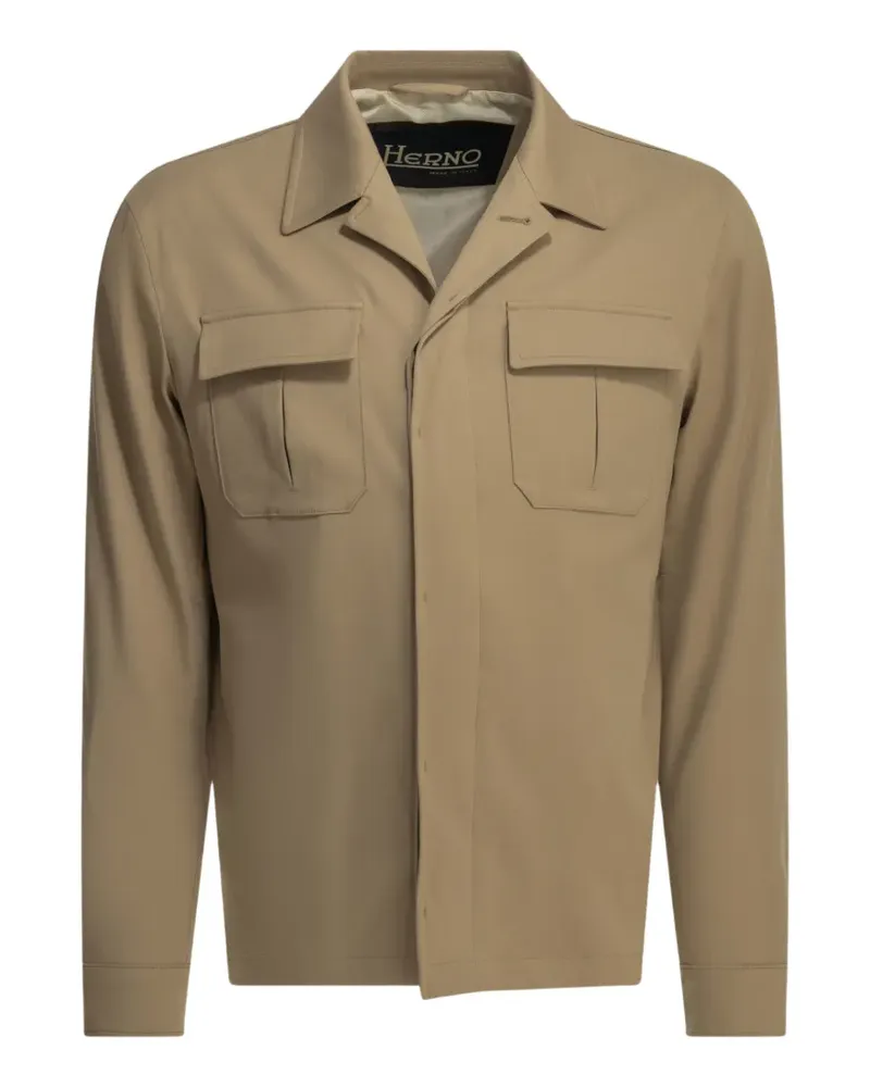 Herno flap-pocket jacket - Nude Nude