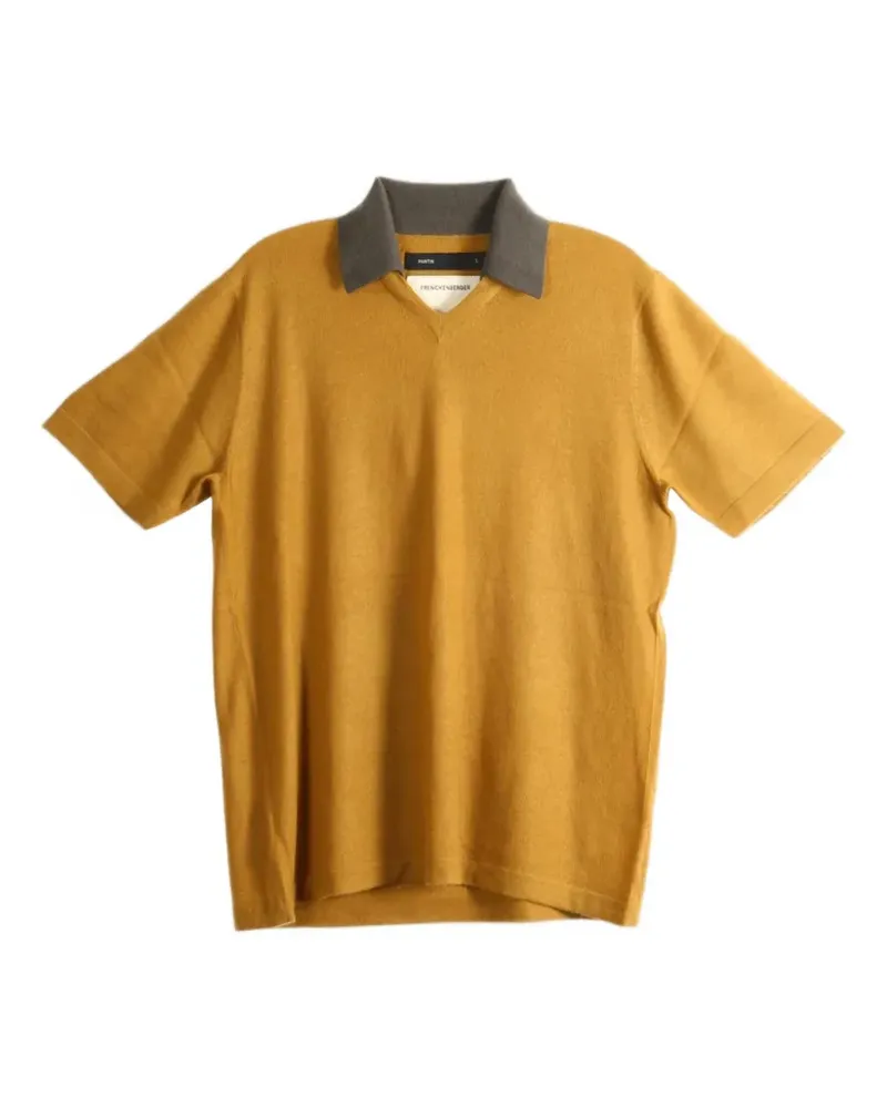 Frenckenberger V-neck polo shirt - Gelb Gelb