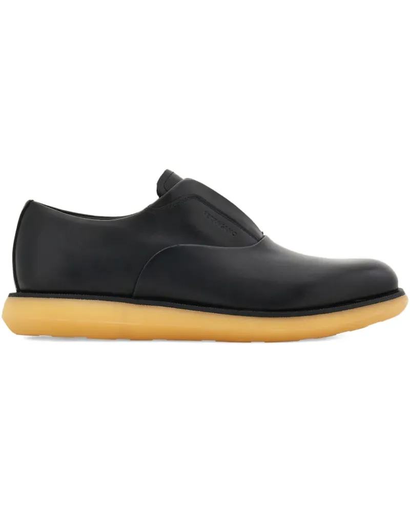 Ferragamo Derby-Schuhe mit Logo-Prägung - Schwarz Schwarz