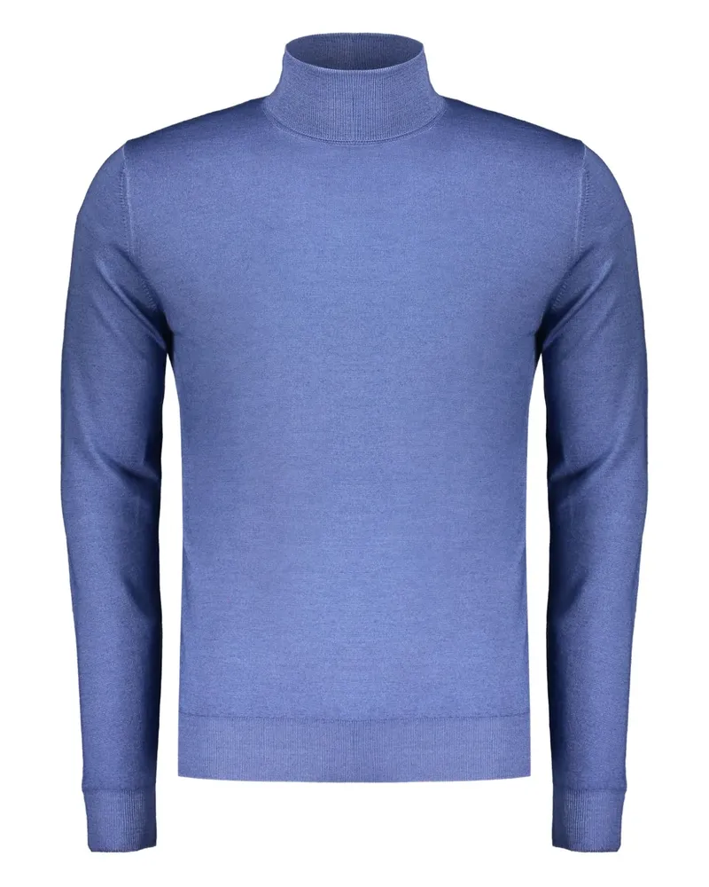 MOORER Todi Pullover mit Rollkragen - Blau Blau