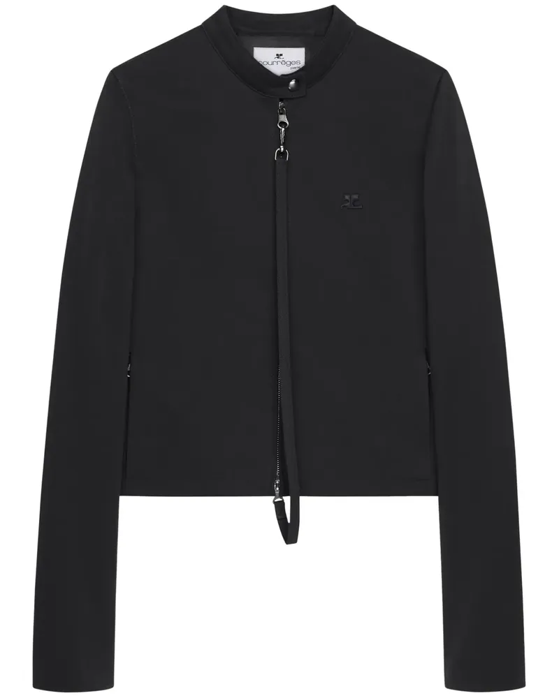 Courrèges Jacke mit Reißverschluss - Schwarz Schwarz