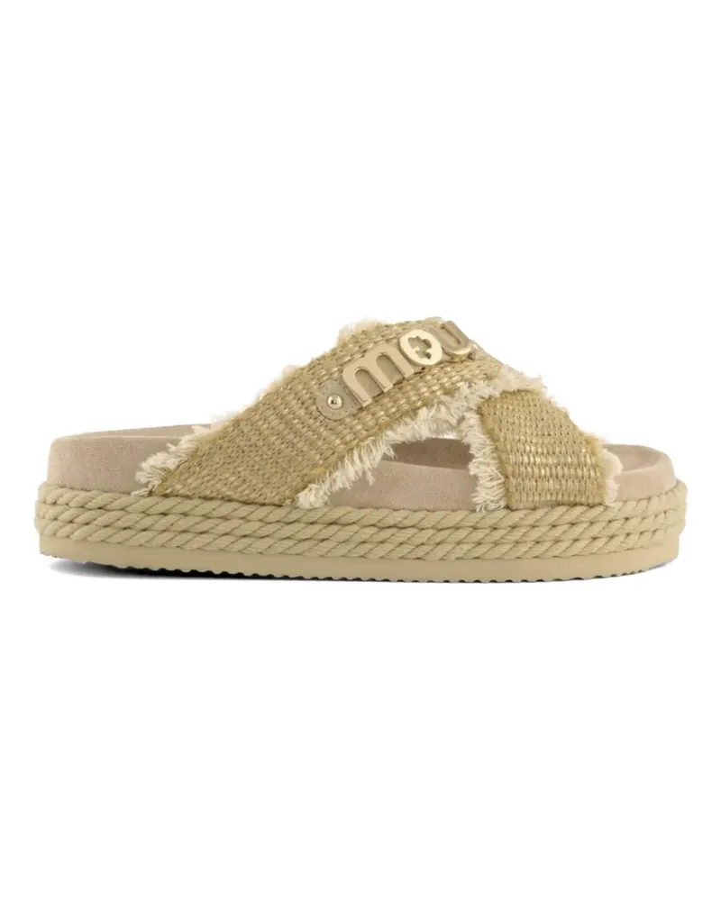 Mou criss-cross sandals - Nude Nude