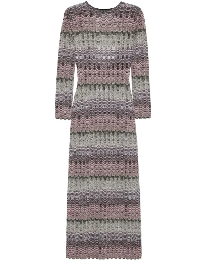 Missoni Maxikleid mit Greek-Motiv - Rosa Rosa