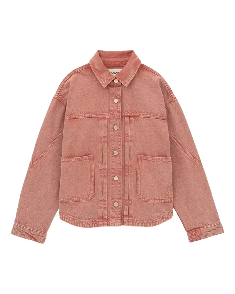 ba&sh Runo panelled button-up denim jacket - Rosa Rosa