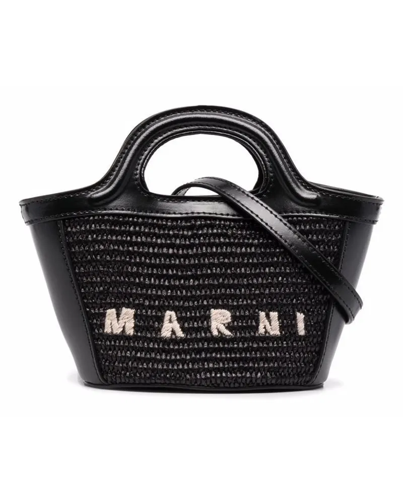 Marni Micro Tropicalia Handtasche - Schwarz Schwarz