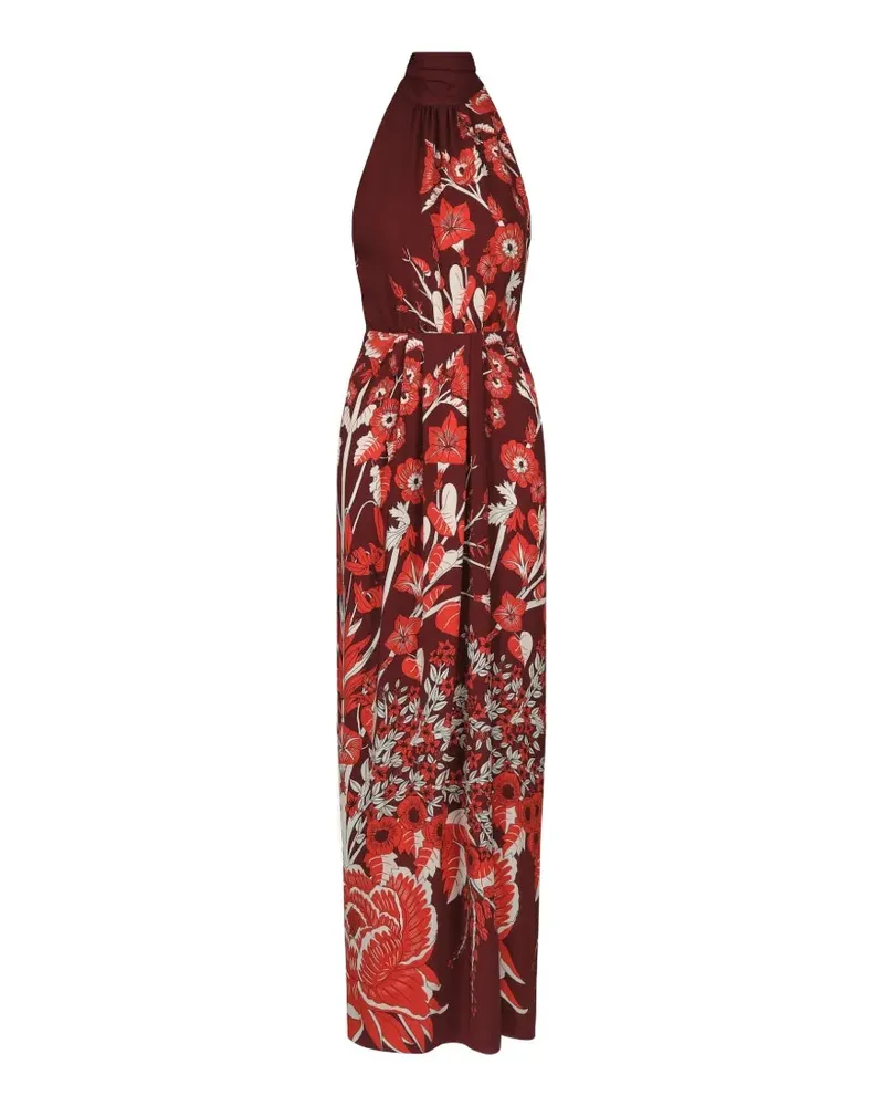 Johanna Ortiz Sacred Currents floral-print dress - Rot Rot