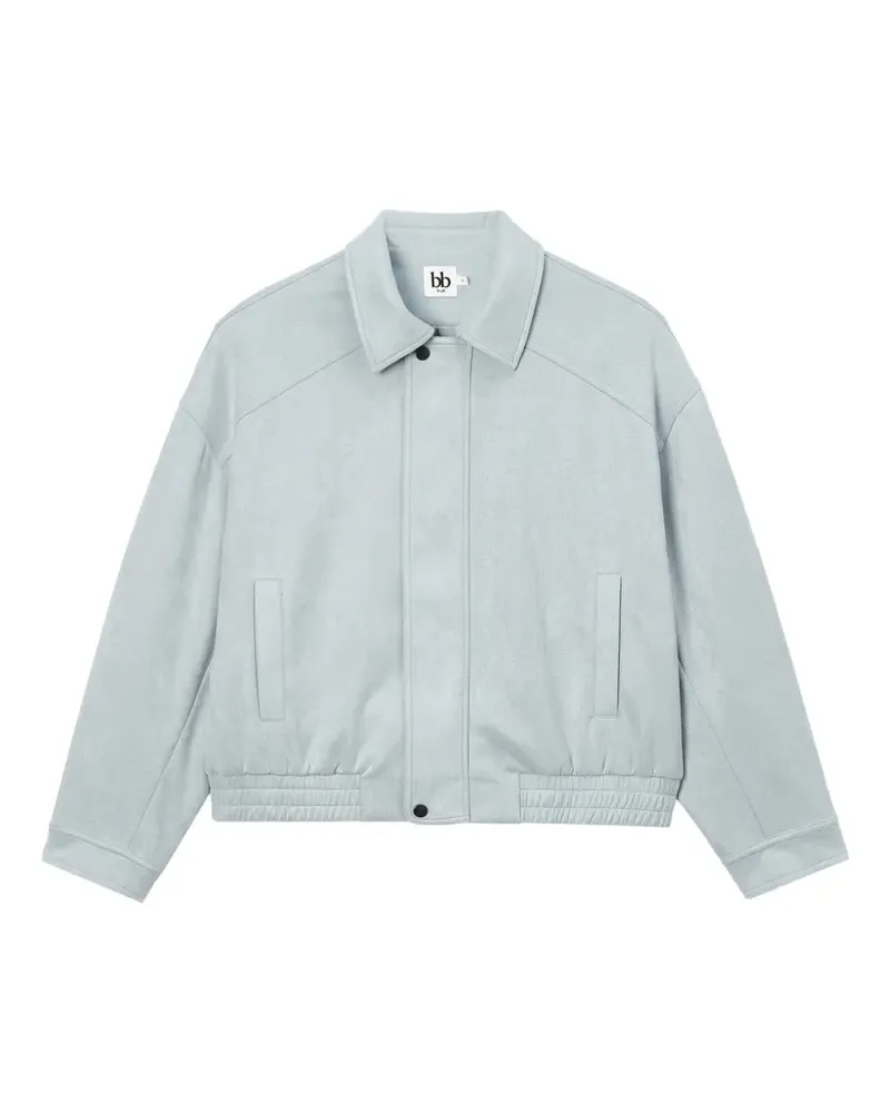 b+ab elasticated-hem jacket - Blau Blau