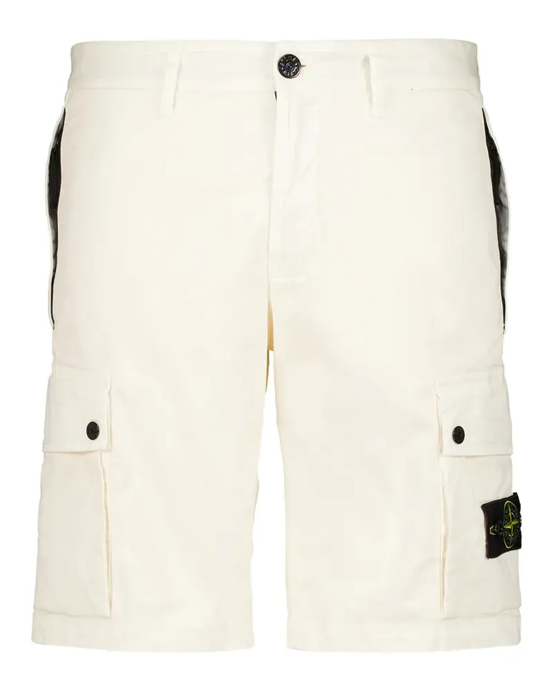 Stone Island L100019 stretch-organic-cotton twill shorts - Nude Nude