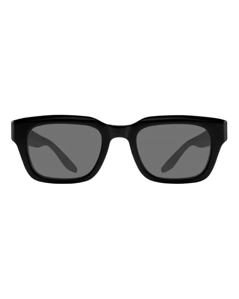 Barton Perreira Butzi Sonnenbrille mit quadratischem Gestell - Schwarz Schwarz