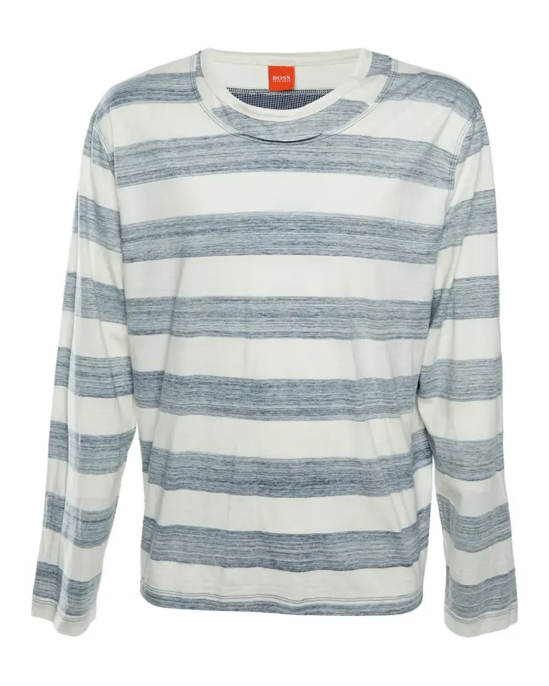 HUGO BOSS Gestreiftes Thyler T-Shirt - Blau Blau