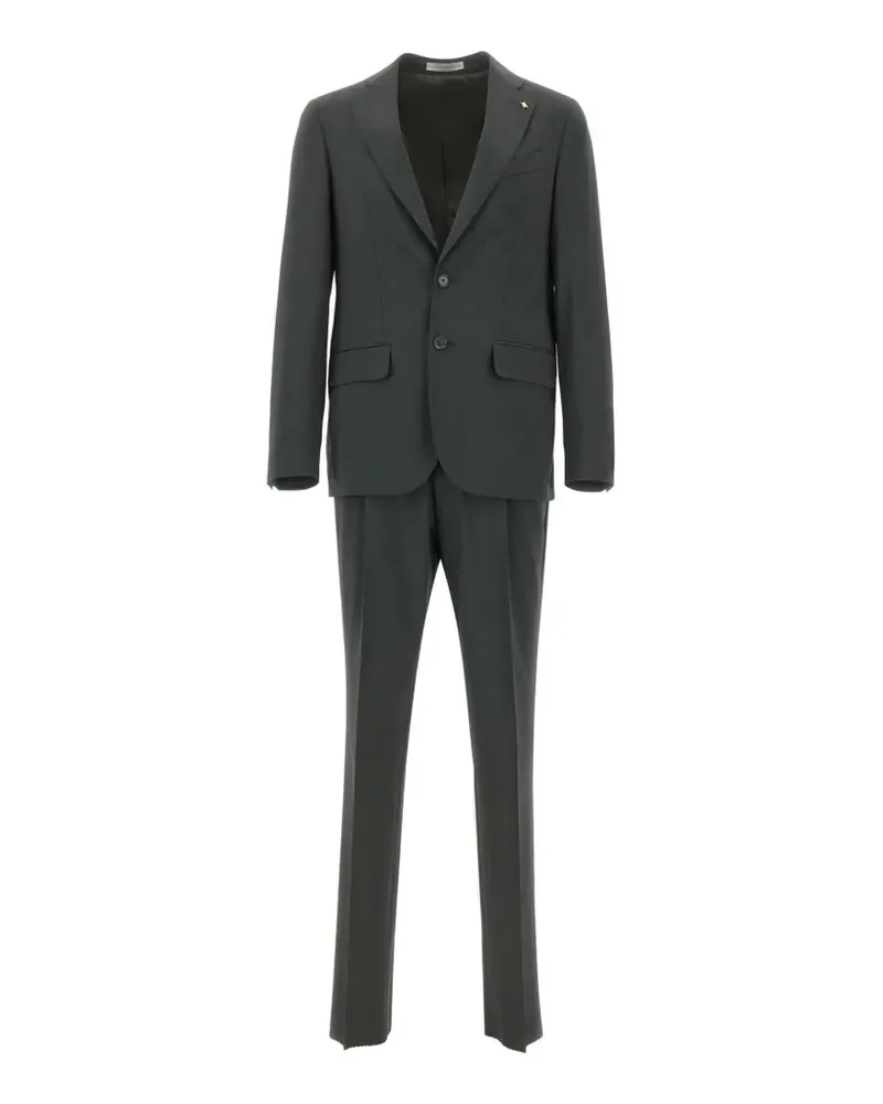 Corneliani single-breasted peak-lapel suit - Grün Grün