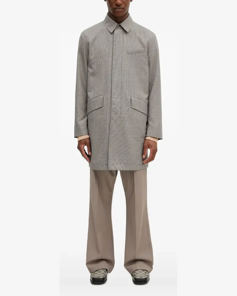 Paul Smith Mantel mit Hahnentrittmuster - Grau Grau