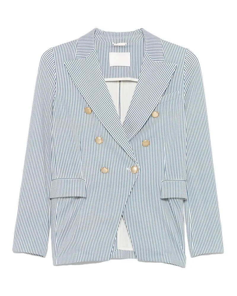 CIRCOLO 1901 striped double-breasted blazer - Weiß Weiß