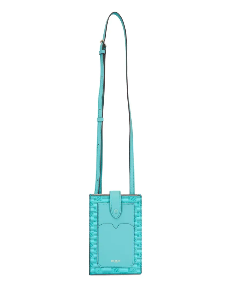 Moreau Paris Handytasche aus Monogramm-Canvas - Blau Blau