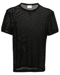 Courrèges T-Shirt aus Mesh Schwarz