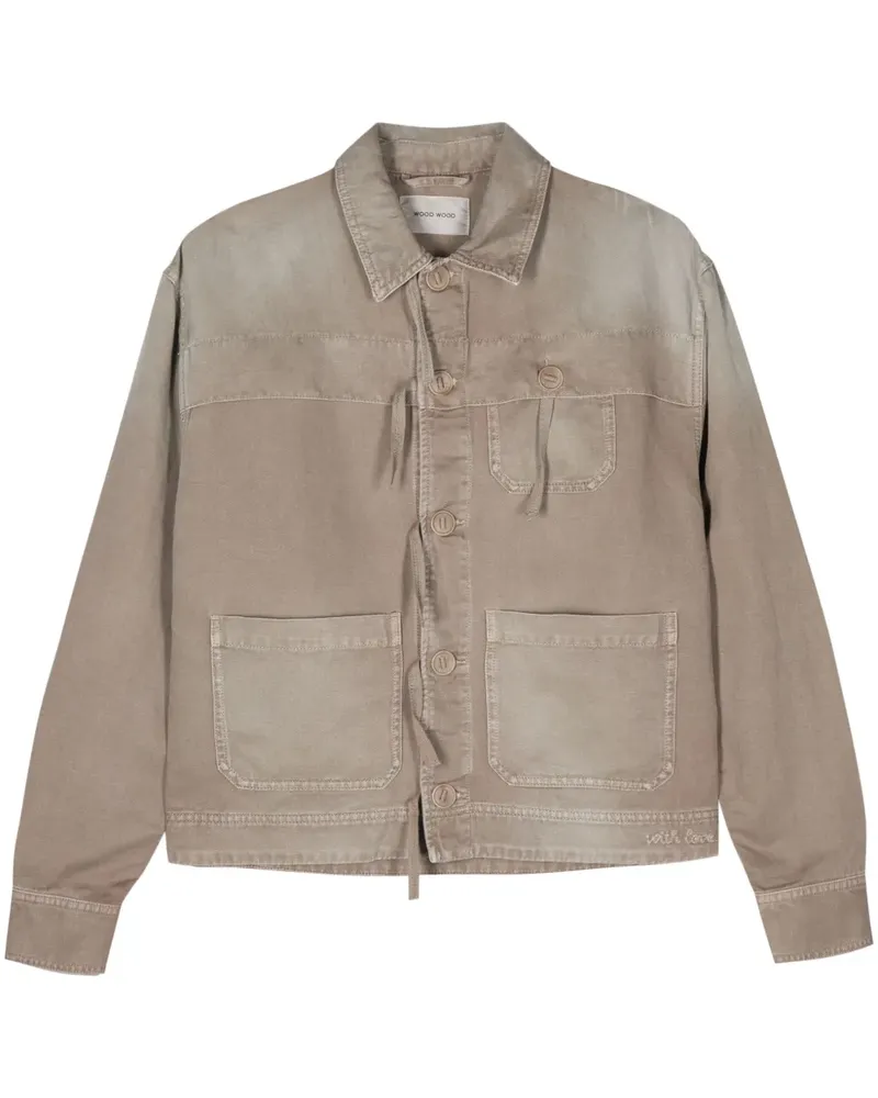 Wood Wood Flap Chore Jacke - Braun Braun
