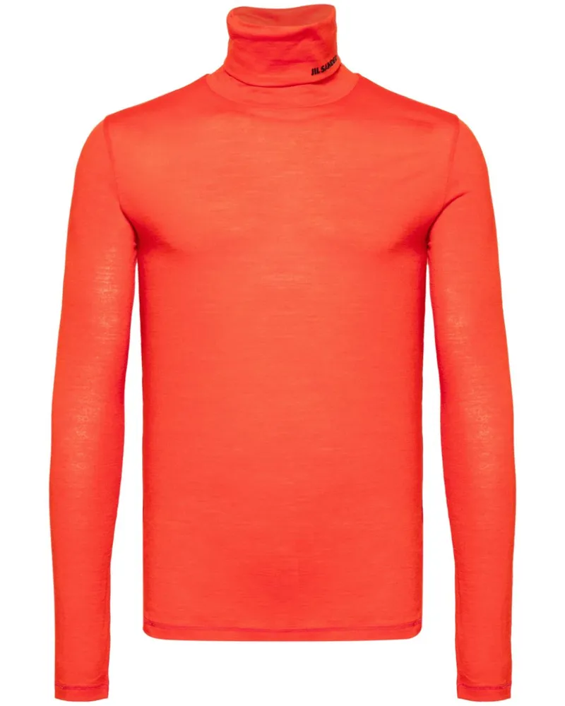Jil Sander Leichtes Oberteil aus Funktionsstoff - Rot Rot