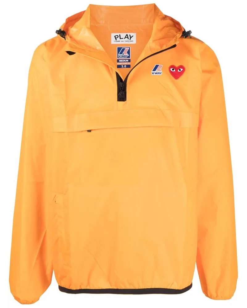 Comme des Garçons x K-Way Kapuzenjacke - Orange Orange