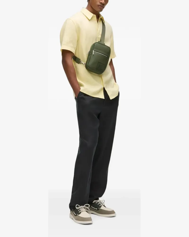 Karl Lagerfeld Schultertasche mit Logo-Patch - Grün Grün