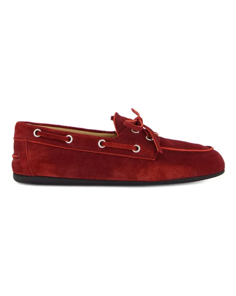Miu Miu lace-up loafers - Rot Rot