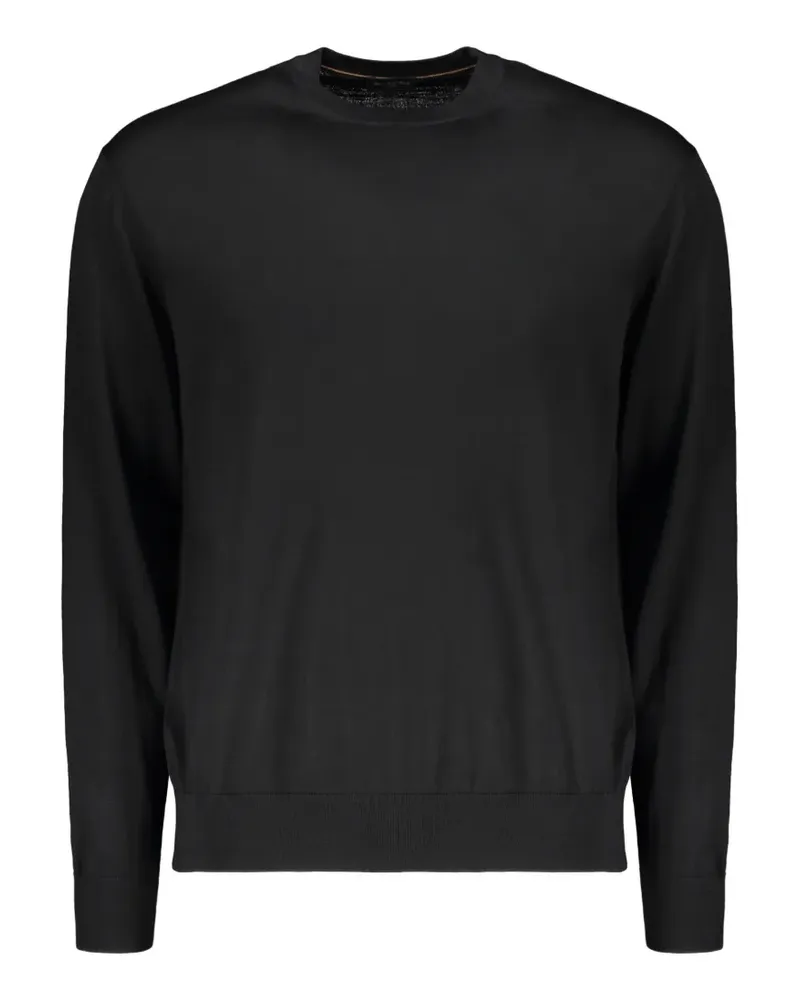 Paul & Shark fine-knit long-sleeve sweater - Schwarz Schwarz