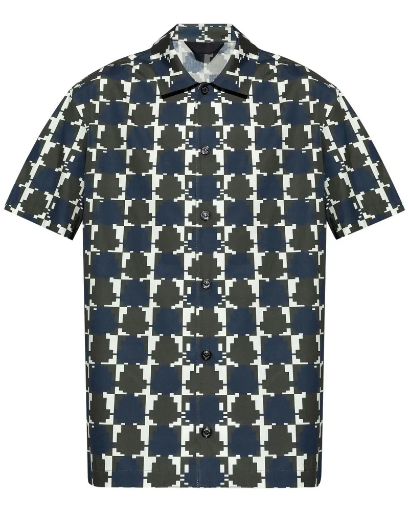 Moncler Hemd mit Monogramm - Blau Blau