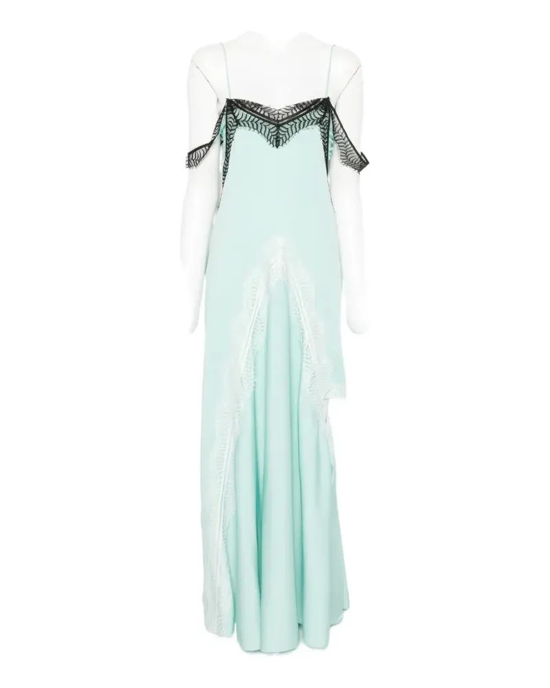 Christopher Esber lace-trim midi dress - Blau Blau