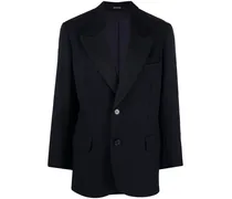 Einreihiger Oversized-Blazer - Blau
