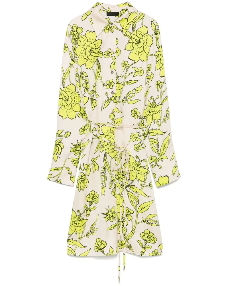 Liu Jo Hemdkleid mit Blumen-Print - Nude Nude