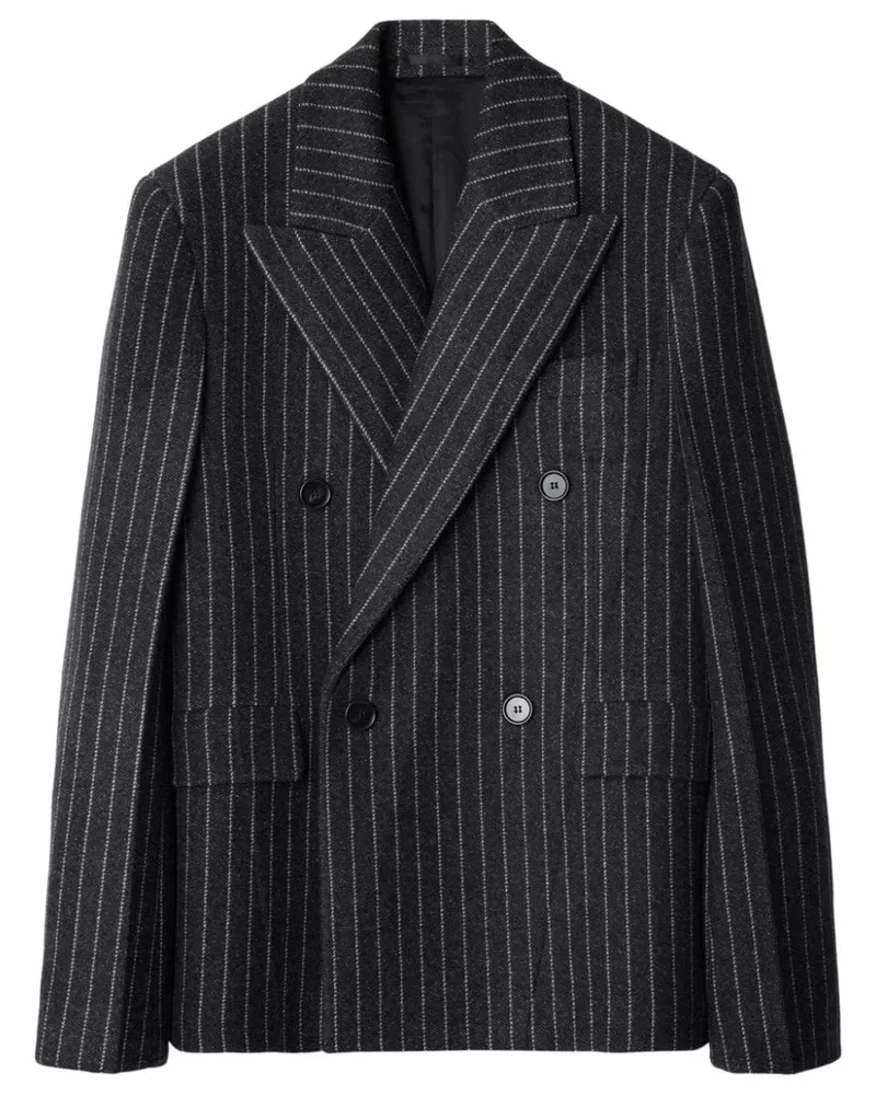 Burberry Doppelreihiges Sakko mit Nadelstreifen - Schwarz Schwarz